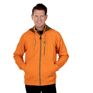 RTIC Men's Water-Repellent Full-Zip Hoodie, Orange, S