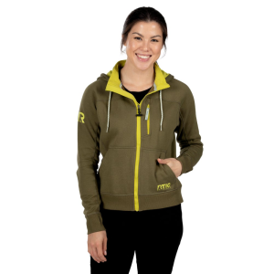 RTIC Women's Water-Repellent Full-Zip Hoodie, Olive, S