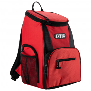 15 Can Lightweight Backpack Cooler, , Red & Black, Adjustable Straps, Padded