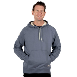 Water-Repellent Pullover Hoodie - Athletic Fit, Gray Stone, XXL