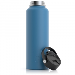 RTIC 40oz Bottle, Slate Blue, Matte, Stainless Steel & Vacuum Insulated