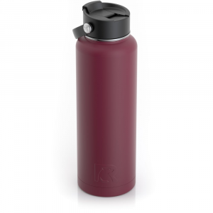 RTIC 40oz Bottle, Maroon, Matte, Stainless Steel & Vacuum Insulated
