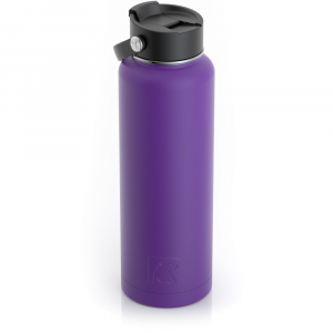 RTIC 40oz Bottle, Majestic Purple, Matte, Stainless Steel & Vacuum Insulated
