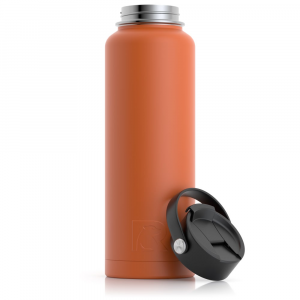 RTIC 40oz Bottle, Dark Orange, Matte, Stainless Steel & Vacuum Insulated