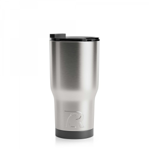 RTIC 20oz Tumbler, Stainless, Matte, Stainless Steel & Vacuum Insulated, Flip-Top Lid, Case of 48