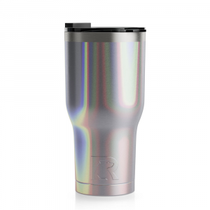 RTIC 30oz Tumbler, Twilight, Glitter, Stainless Steel & Vacuum Insulated, Flip-Top Lid