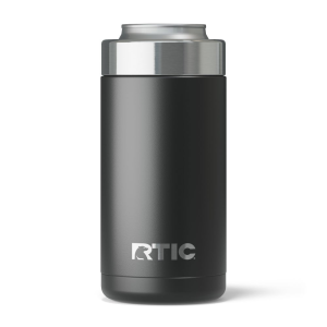 RTIC 16oz Craft Can Cooler, Black, Matte, Case of 48