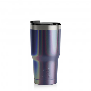 RTIC 20oz Tumbler, Pacific, Glitter, Stainless Steel & Vacuum Insulated, Flip-Top Lid, Case of 48