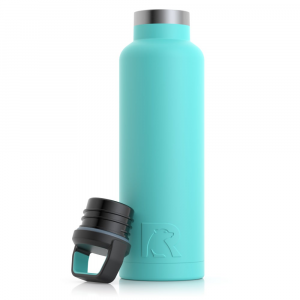 RTIC 20oz Water Bottle, Teal, Matte, Stainless Steel & Vacuum Insulated