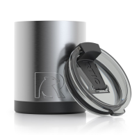 RTIC 12oz Lowball Tumbler, Stainless, Glossy, Stainless Steel & Vacuum Insulated, Flip-Top Lid
