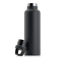 RTIC 20oz Water Bottle, Black, Matte, Stainless Steel & Vacuum Insulated