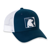 Bear Logo Truckers Hat, Navy / Fog