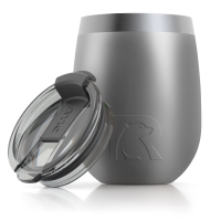RTIC 10oz Wine Tumbler, Graphite, Matte, Stainless Steel & Vacuum Insulated, Flip-Top Lid