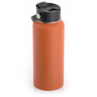 RTIC 32oz Bottle, Dark Orange, Matte, Stainless Steel & Vacuum Insulated