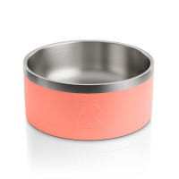 Small 3-In-1 Dog Bowl, Coral & Light Grey, Case of 12