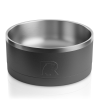 Large 3-In-1 Dog Bowl, Black & Black
