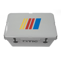 NASCAR 45 QT Hard Cooler, Grey, NASCAR Bars Logo