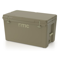 110 QT Ultra-Tough Cooler, Olive, Heavy Duty Rope Handles, T-Latch Closure