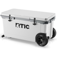 72 QT Ultra-Light Wheeled Cooler, White & Grey