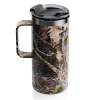 RTIC 16oz Travel Mug, Kanati Camo, Matte, Stainless Steel & Vacuum Insulated, Flip-Top Lid, Case of 24
