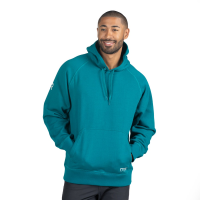 Water-Repellent Pullover Hoodie - Relaxed Fit, Deep Harbor, XL