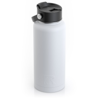 RTIC 32oz Bottle, White, Matte, Stainless Steel & Vacuum Insulated, Case of 20
