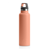 RTIC 20oz Water Bottle, Salmon, Matte, Stainless Steel & Vacuum Insulated, Case of 24