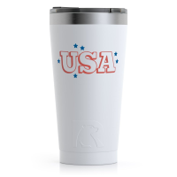 16oz Patriotic Pride Pint Tumbler, White