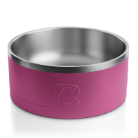 Large 3-In-1 Dog Bowl, Very Berry & Flamingo