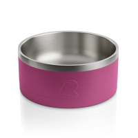 Small 3-In-1 Dog Bowl, Very Berry & Flamingo