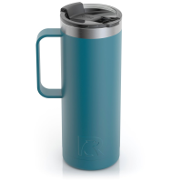 RTIC 20oz Travel Mug, Deep Harbor, Matte, Stainless Steel & Vacuum Insulated, Flip-Top Lid, Case of 24