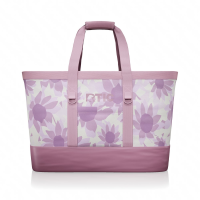 Everyday Insulated Tote Bag, Pink Water Lilies