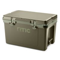 RTIC 52 Quart Ultra-Light Hard Cooler, Olive, Lightweight, Heavy Duty Rope Handles, T-Latch Closure