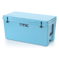 145 QT Ultra-Tough Cooler, Blue, Heavy Duty Rope Handles, T-Latch Closure
