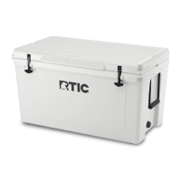 110 QT Ultra-Tough Cooler, White, Heavy Duty Rope Handles, T-Latch Closure