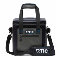 RTIC 12 Can Soft Pack Cooler, Blue / Grey Leakproof & Puncture Proof