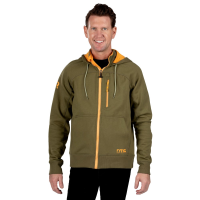 RTIC Men's Water-Repellent Full-Zip Hoodie, Olive, S