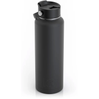 RTIC 40oz Bottle, Black, Matte, Stainless Steel & Vacuum Insulated