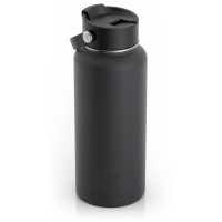 RTIC 32oz Bottle, Black, Matte, Stainless Steel & Vacuum Insulated