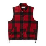 Filson Mackinaw Wool Vest Liner Red/Black Plaid Size 2XL