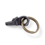 Filson Wolf Head Key Fob Short Steel