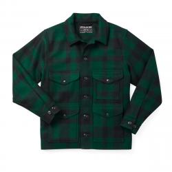 Filson Mackinaw Wool Cruiser Jacket Green/Black Plaid Size XS