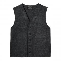 Filson Mackinaw Wool Vest Charcoal Size 2XL Long