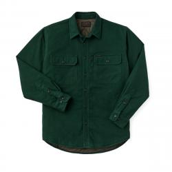 Filson Insulated Field Flannel Shirt Dark Spruce Size XL