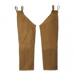 Filson Double Tin Cloth Chaps with Zipper Husky Dark Tan Size Regular