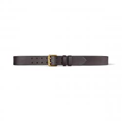 Filson Double Prong Belt Brown Leather Size 44