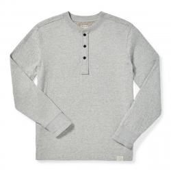 Filson Double Layer Henley Heather Gray Size 2XL