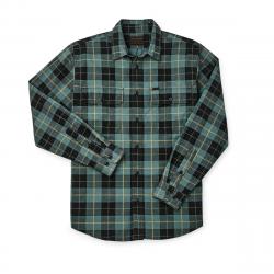 Filson Field Flannel Shirt Cigar Brown Size XL