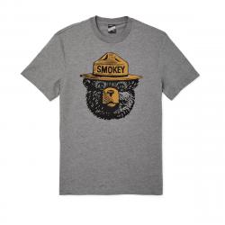 Filson Smokey Bear Buckshot T-Shirt Medium Heather Gray/Smokey Stamp Size Small