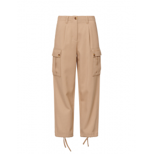 Seagull Embroidered Cargo Twill Pants